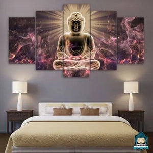 Tableau Bouddha Relief illuminé