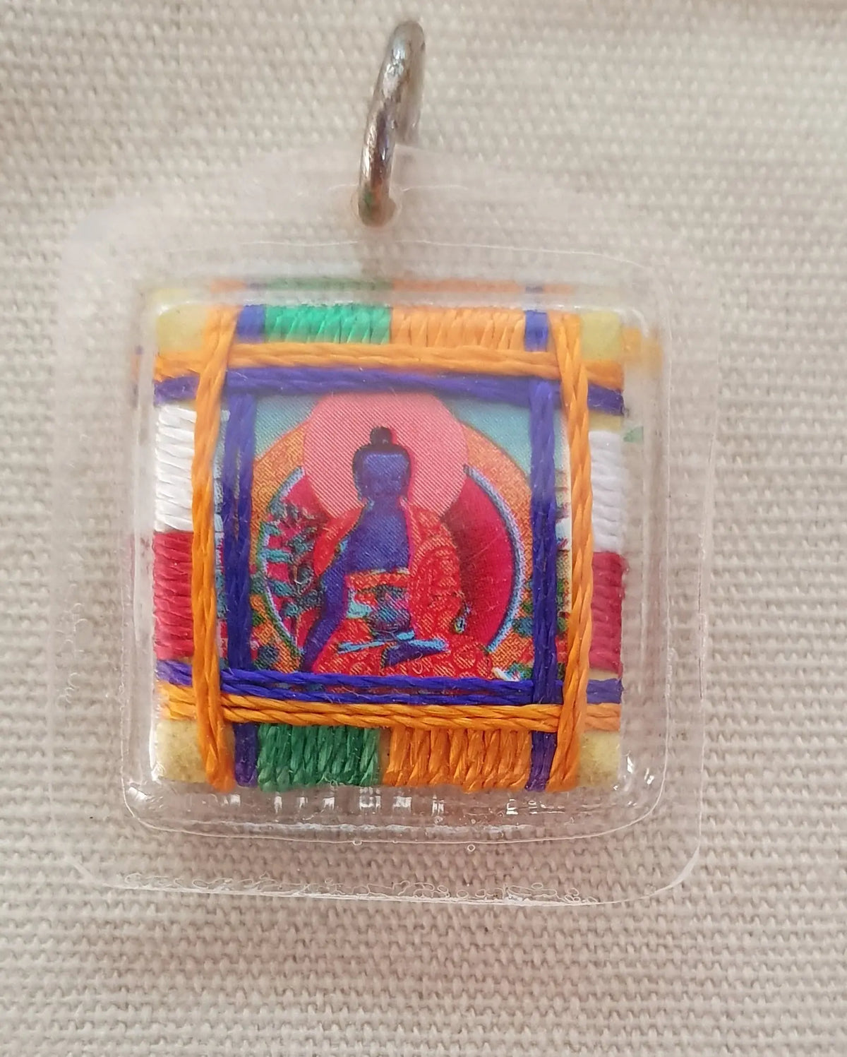 Amulette Tibétaine Sungkhor Goh Sung de Bouddha Médecine Amulette Tibétaine La Maison de Bouddha