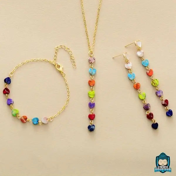 Bracelet Cœur 7 Chakras Coeur Spirituel