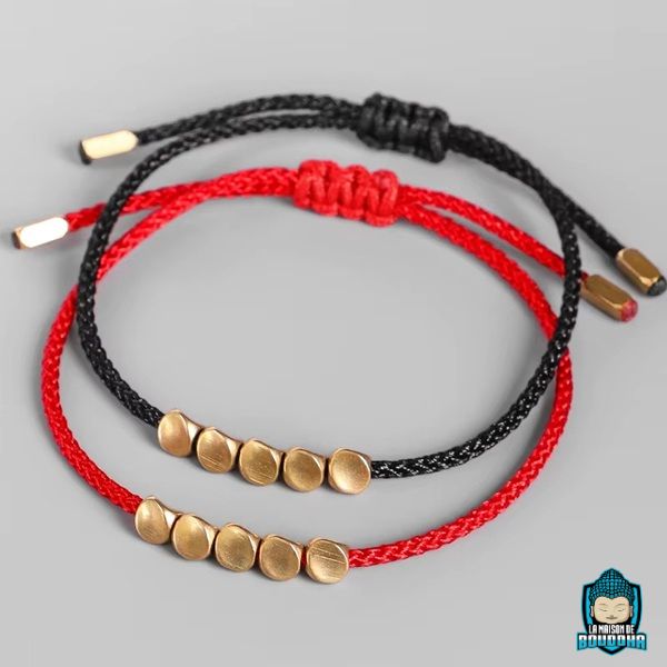 Bracelet-Tressé-Tibétain-Rouge-et-Perles-de-Cuivre-Noir-et-Rouge-La-Maison-de-Bouddha