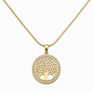 Collier Arbre de Vie Couleur Or jaune La Maison de Bouddha
