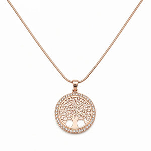 Collier Arbre de Vie Couleur Or rose La Maison de Bouddha