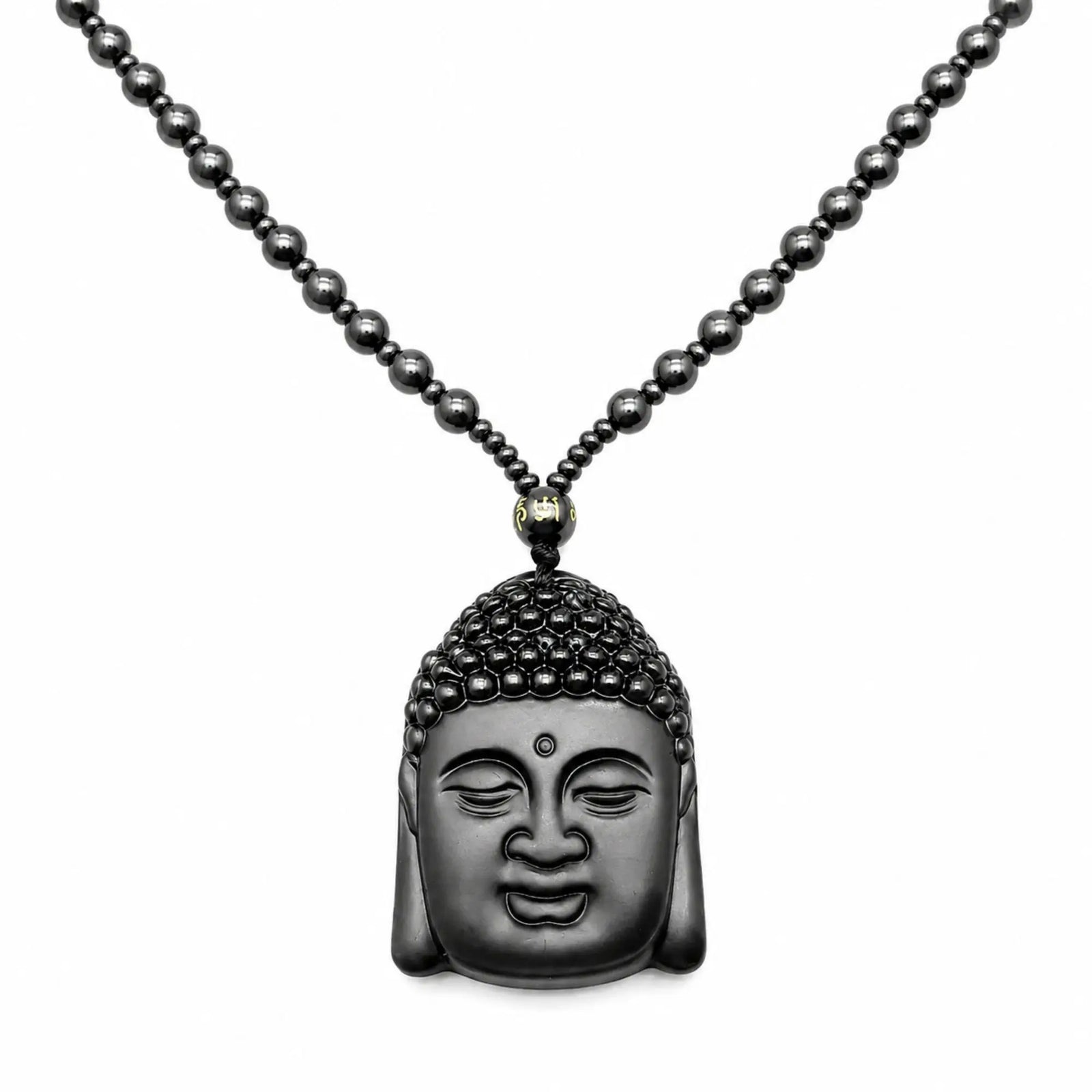 Collier Bouddha Obsidienne de perle Colliers La Maison de Bouddha