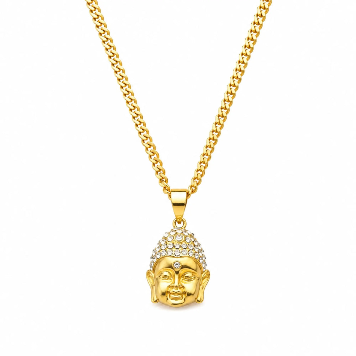 Collier avec pendentif Bouddha doré Colliers La Maison de Bouddha