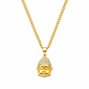 Collier avec pendentif Bouddha doré Colliers La Maison de Bouddha