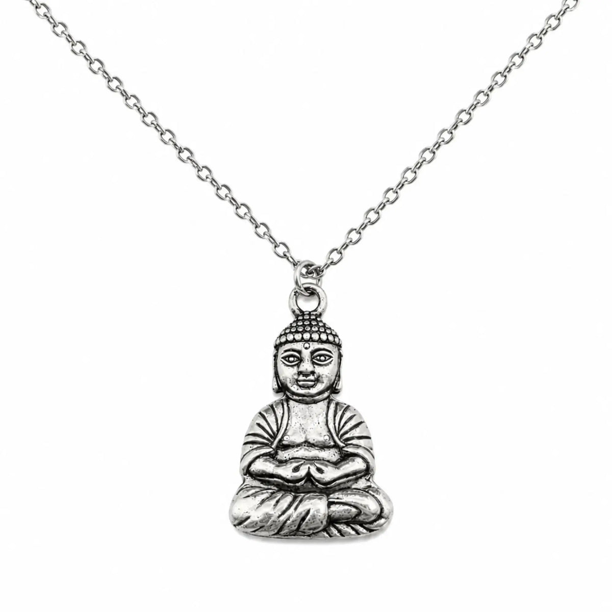 Collier de Bouddha Porte Bonheur Argent Colliers La Maison de Bouddha