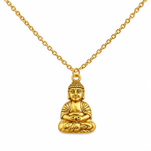 Collier de Bouddha Porte Bonheur Doré  La Maison de Bouddha