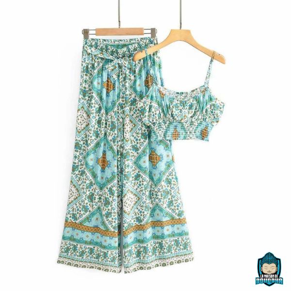 Ensemble-Pantalon-Fluide-et-Haut-Femme-Bleu-Vert-variante-vert-La-Maison-de-Bouddha