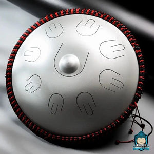 Handpan-9-notes-(d-minor)-version-argent-La-Maison-de-Bouddha