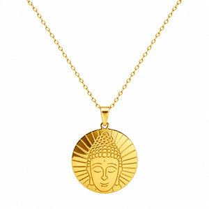 Pendentif Bouddha Doré  La Maison de Bouddha