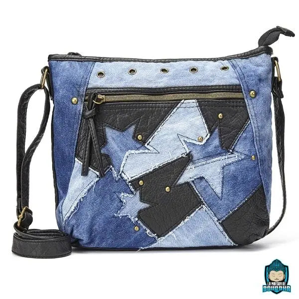 Sac-Bandouliere-Etoile-version-noir-jean-bi-matière-La-Maison-de-Bouddha