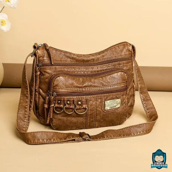 Sac-Bandouliere-en-Cuir-Brun-Cannelle-pour-Femme-cuir-PU-souple-sangle-ajustable-multiples-poches-La-Maison-de-Bouddha