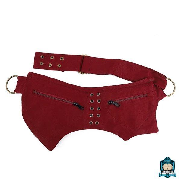 Sac-Ceinture-Ethnique-Brode-pour-Femme-poches-intérieures-zippées-3-versions-noir-vin-café-La-Maison-de-Bouddha