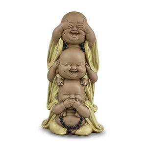 Statue 3 Bouddhas Rieurs de la Sagesse  La Maison de Bouddha