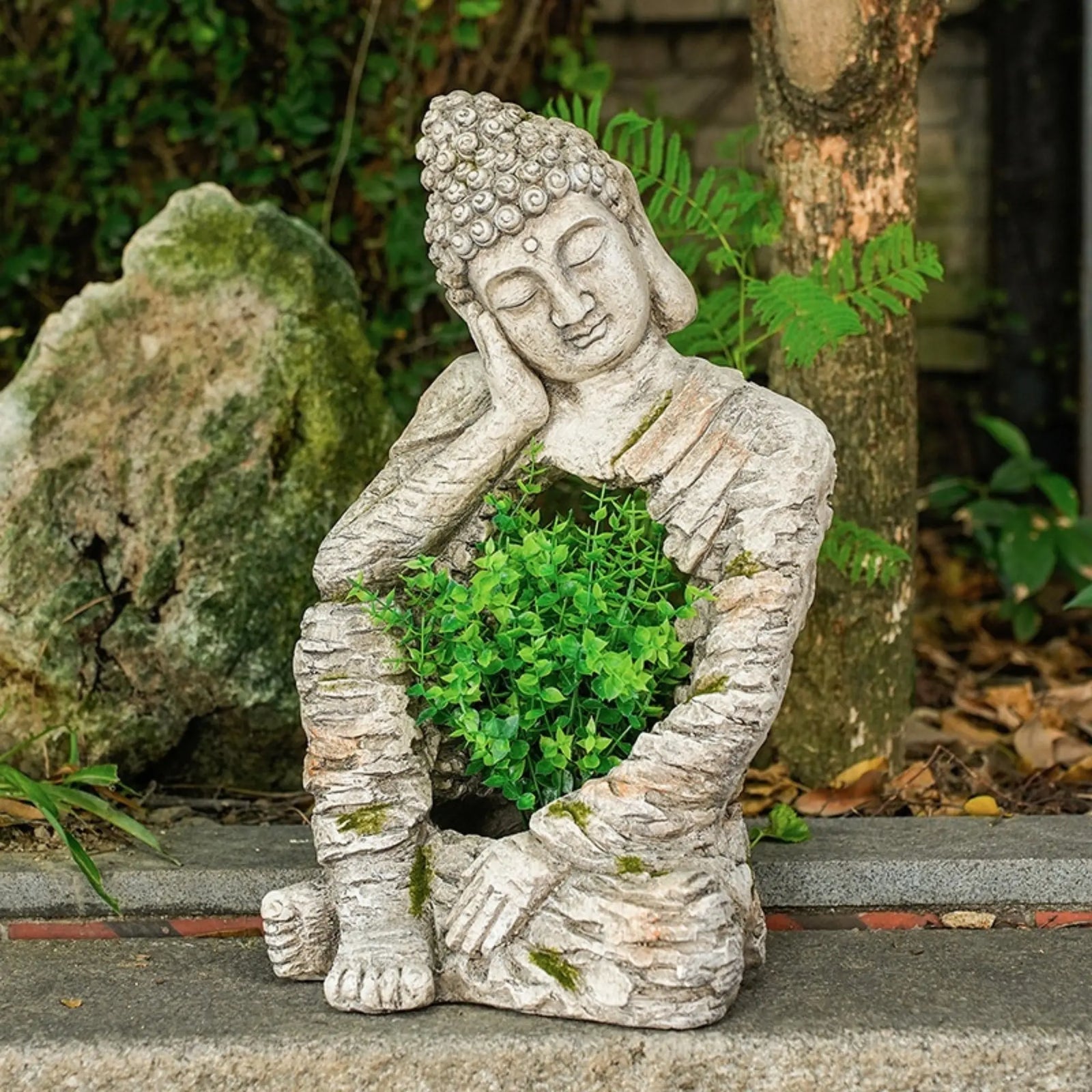 Statue Bouddha Pot de Fleur – Grand Format 51 cm 200044142 La Maison de Bouddha