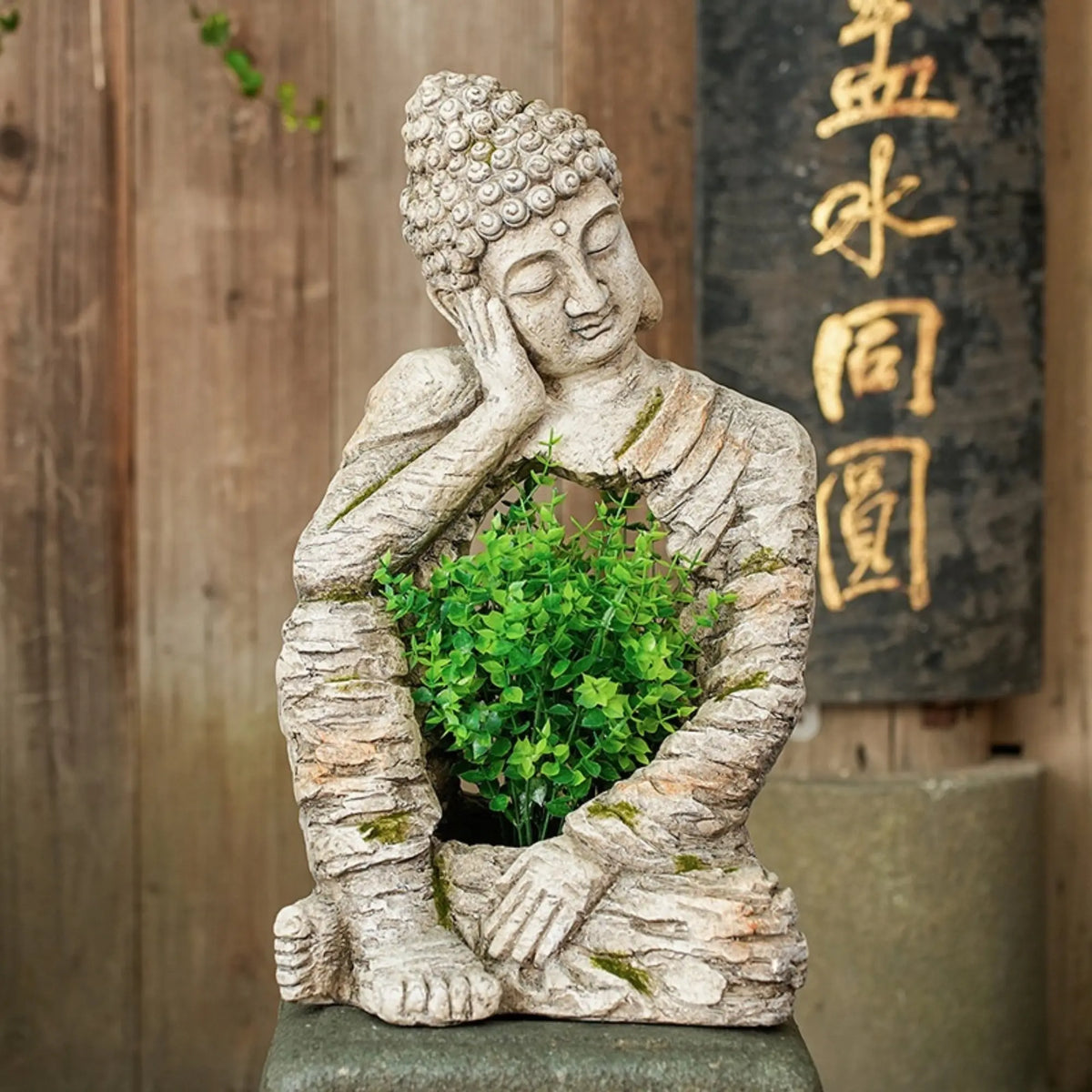 Statue Bouddha Pot de Fleur – Grand Format 51 cm 200044142 La Maison de Bouddha