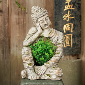 Statue Bouddha Pot de Fleur – Grand Format 51 cm 200044142 La Maison de Bouddha