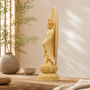 Statue Guanyin en Buis 27 cm Sculptures et statues La Maison de Bouddha