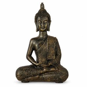 Statuette Bouddha Thaïlandais en Résine – 21 cm statue bouddhiste en résine La Maison de Bouddha