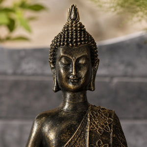 Statuette Bouddha Thaïlandais en Résine – 21 cm statue bouddhiste en résine La Maison de Bouddha