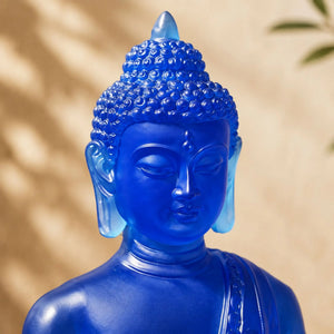 Statuette Bouddha de Médecine Bleue en Résine – 13 cm  La Maison de Bouddha