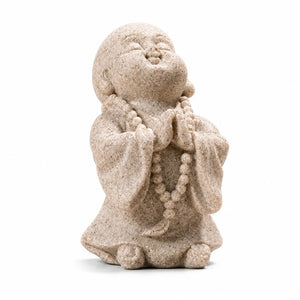 Statuette Enfant Moine Bouddhiste en Résine Effet Grès – 7 cm  La Maison de Bouddha