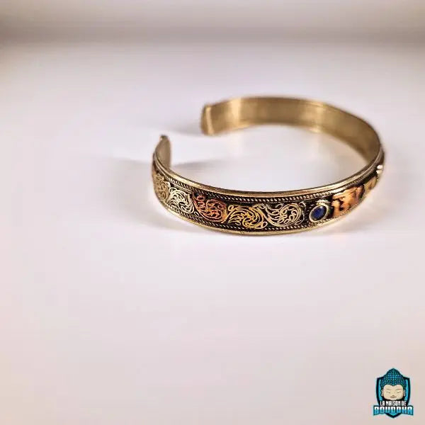 Bracelet Mantra Tibetain Om Mani Padme Hum Lapis Lazuli