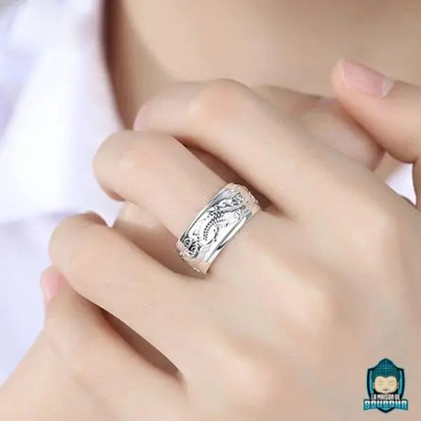 Bague Argenté Dragon