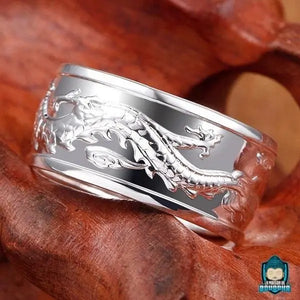 Bague Argenté Dragon