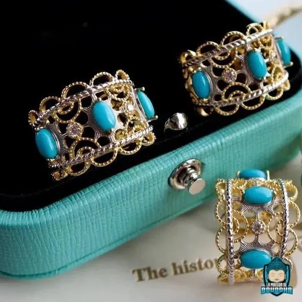 Bague Dorée Turquoise