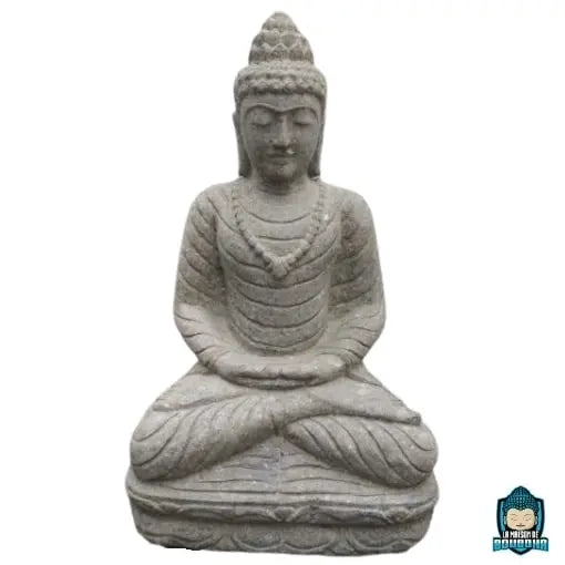 Bouddha en Pierre 80 cm  La Maison de Bouddha