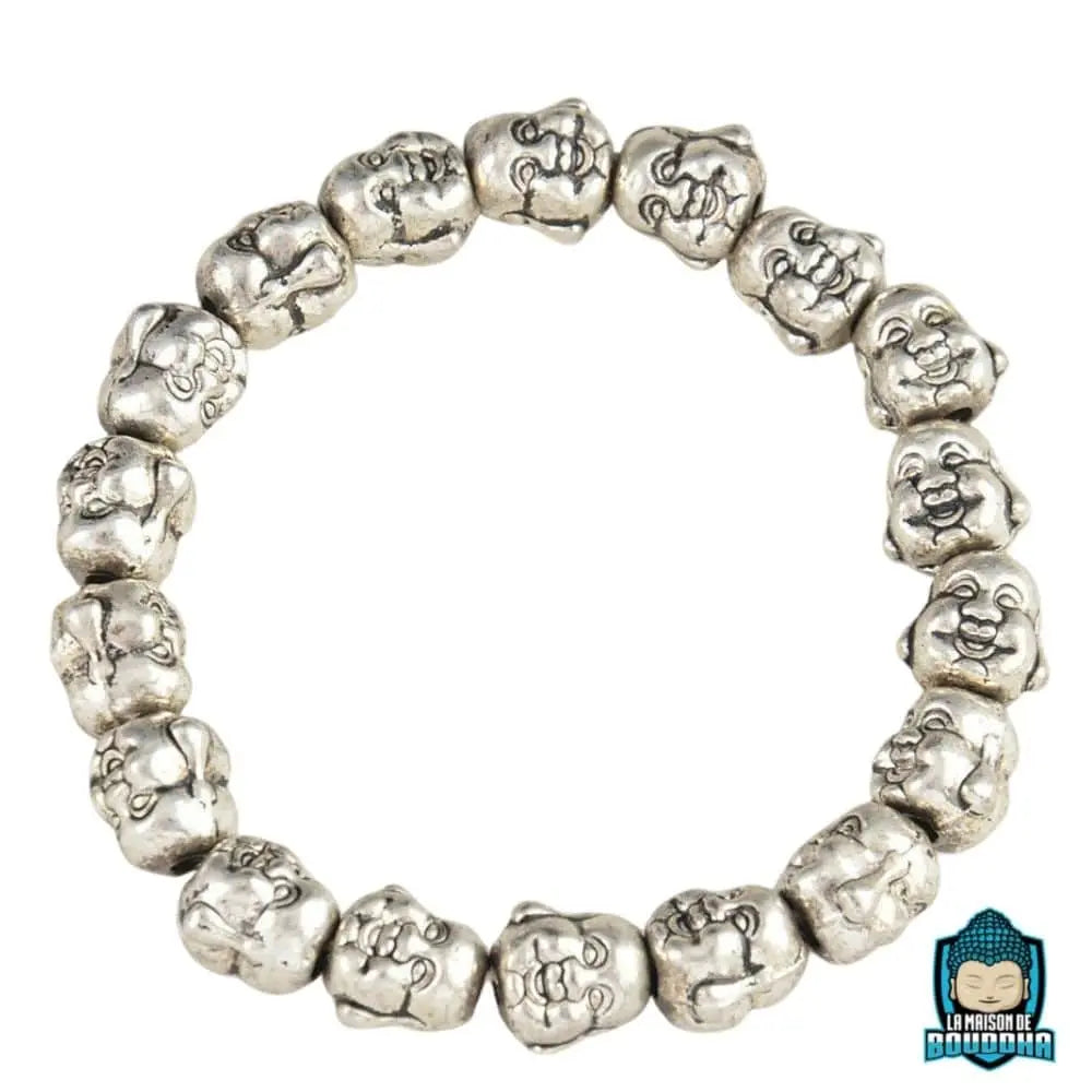 Bracelet-Argent-massif-tete-de-Bouddha-Pour-Femme