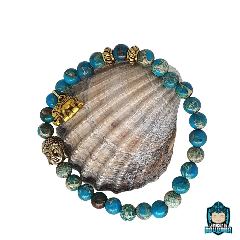 Bracelet Bouddha Bleu Turquoise  La Maison de Bouddha