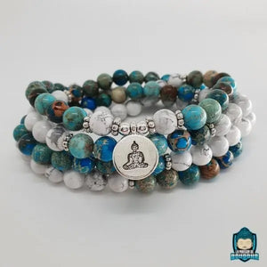 Bracelet Bouddha Howlite  La Maison de Bouddha