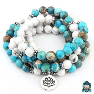 Bracelet Bouddha Howlite  La Maison de Bouddha