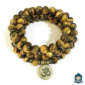 Bracelet-Bouddha-Oeil-de-Tigre-collier-mala-enroule-pendentif-bronze-grave-ohm-La-Maison-de-Bouddha