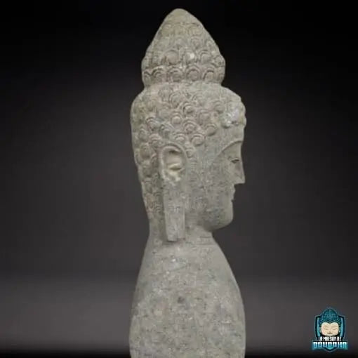 Buste de Bouddha en Pierre  La Maison de Bouddha