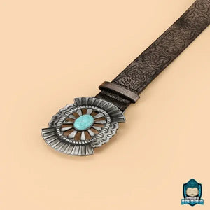 Ceinture-femme-perles-turquoises-ethnique-en-cuir-PU-grave-longueur-100-cm-boucle-metallique-agente