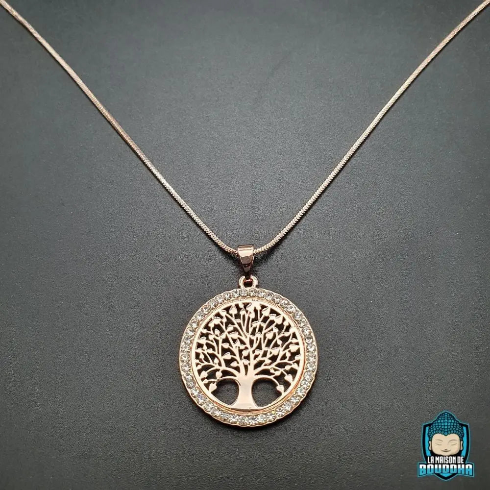 Collier Arbre de Vie Couleur Or  La Maison de Bouddha
