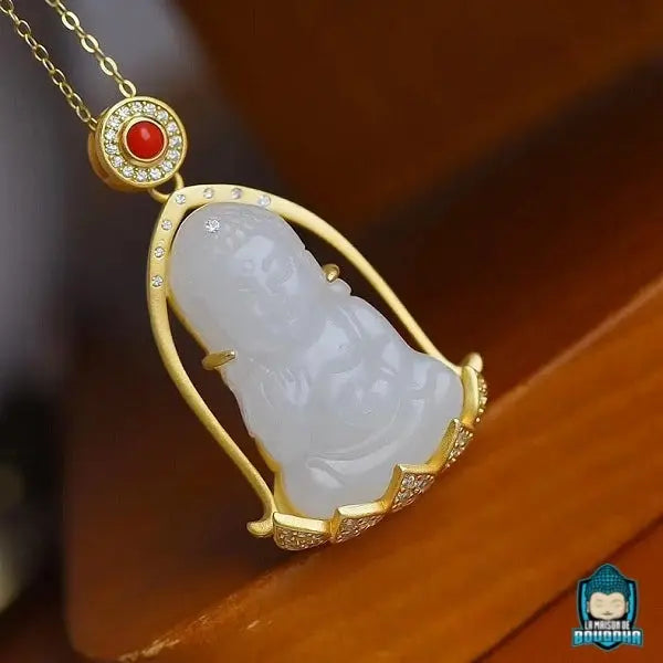 Collier Bouddha Jade