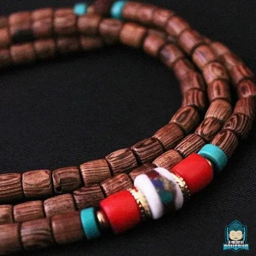 Collier Mala Tibétain Bouddhiste  La Maison de Bouddha
