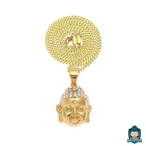 Collier avec pendentif Bouddha doré  La Maison de Bouddha