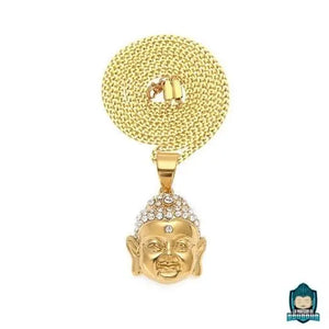 Collier avec pendentif Bouddha doré  La Maison de Bouddha