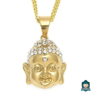 Collier avec pendentif Bouddha doré  La Maison de Bouddha