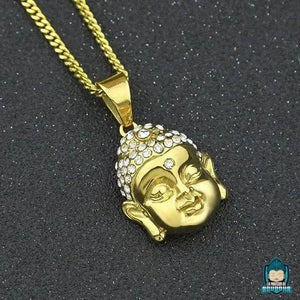 Collier avec pendentif Bouddha doré  La Maison de Bouddha