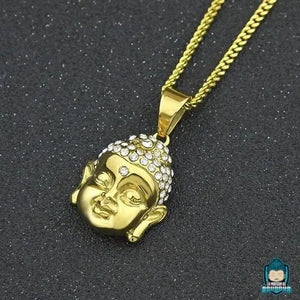 Collier avec pendentif Bouddha doré  La Maison de Bouddha