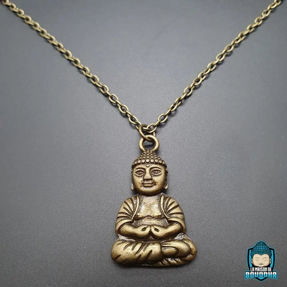 Collier de Bouddha Porte Bonheur Bronze  La Maison de Bouddha