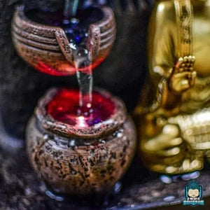 Fontaine Lumineuse dintérieur Bouddha avec Boule en Verre  La Maison de Bouddha