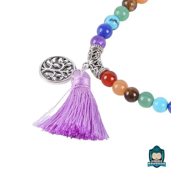 Mala 7 Chakras Arbre de Vie  La Maison de Bouddha