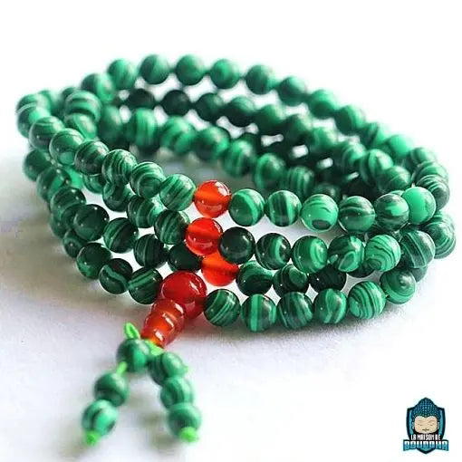 Mala Malachite  La Maison de Bouddha